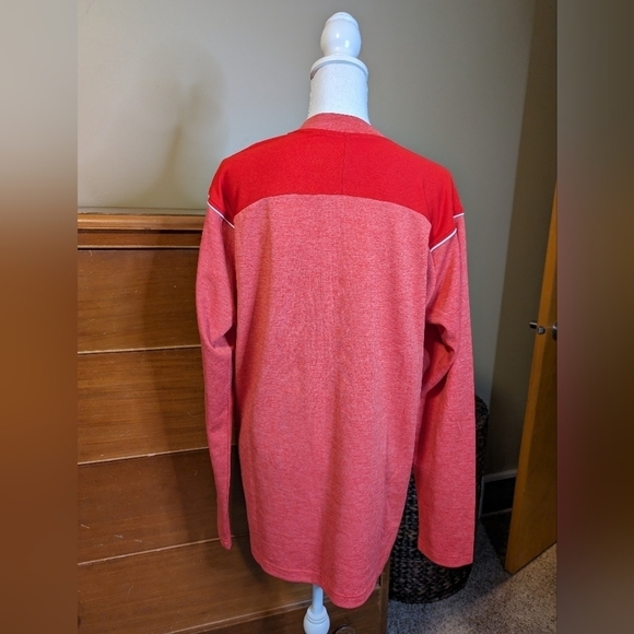WISCONSIN BADGER Y2K Pullover 1/4 Zip Long Sleeve SHIRT VINTAGE Unisex SZ L - Picture 6 of 11